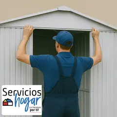 SERVICIOS HOGAR - Armado de bodega de jardín sobre 4m2