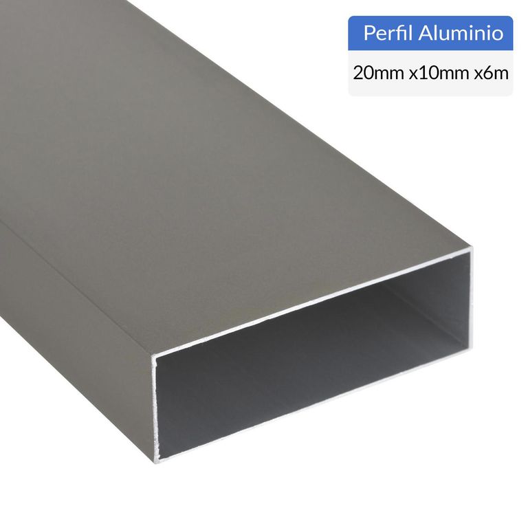 Pack Ángulo 6 Unidades Titanio Aluminio 20x10x1,3 mm 6 m