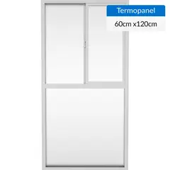 WINTEC - Ventana termopanel PVC 60x120 cm blanco corredera