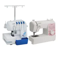 BROTHER - Combo Overlock + Máquina de coser mecánica