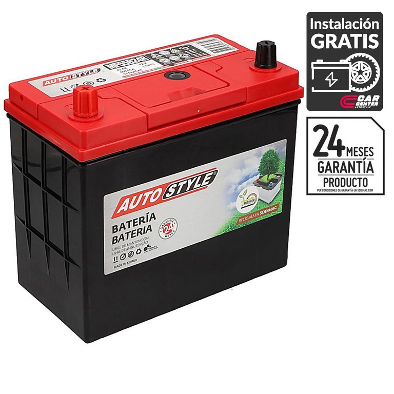 Batería de Auto 45 Ah Positivo Izquierdo 400 CCA