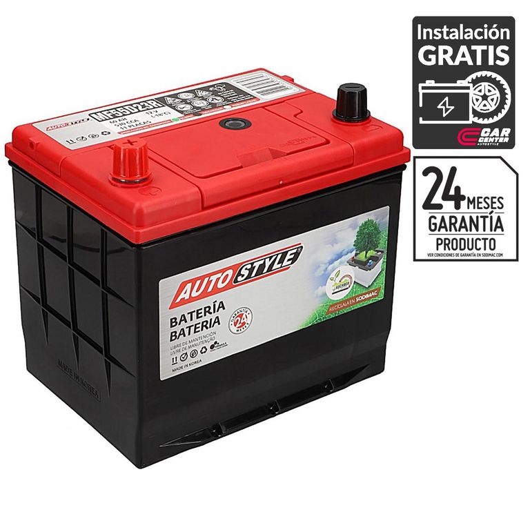 Batería de Auto 60 Ah Positivo Izquierdo 530 CCA