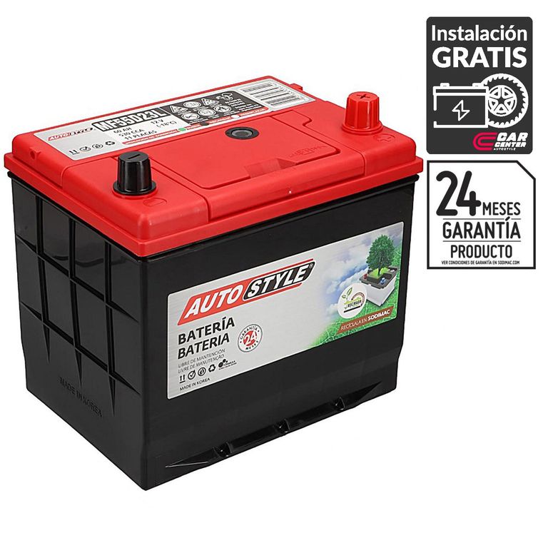 Batería de Auto 60 Ah Positivo Derecho 530 CCA
