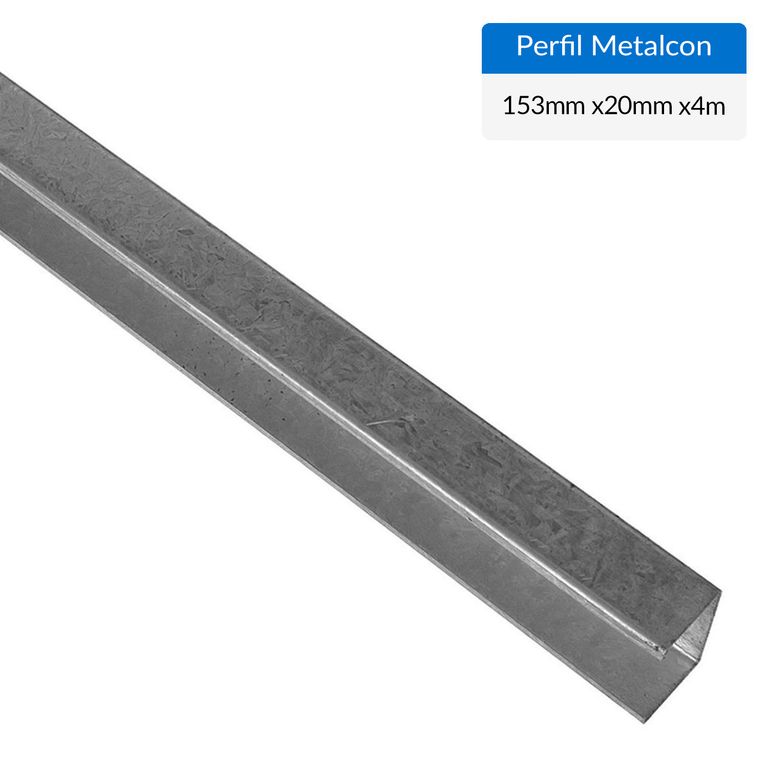 Perfil estructural U Metal 153x20x1 mm 4 m