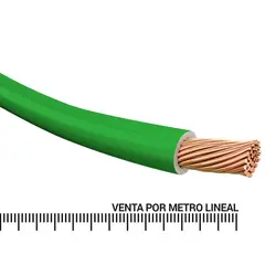 MADECO - Cable con Aislamiento Libre de Halógenos 1x4 mm2 Verde