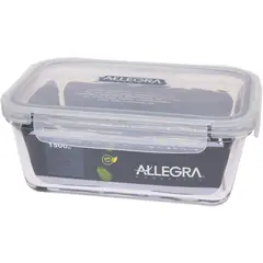 ALLEGRA - Hermético vidrio rectangular 1000 ml