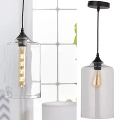 JUST HOME COLLECTION - Lámpara Colgante Suez Acero Negro