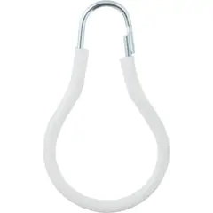 ERG - Set de ganchos para cortina de baño 12 unidades blanco