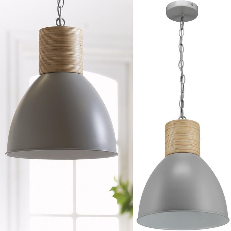 Lámpara Colgante Assen Metal Gris