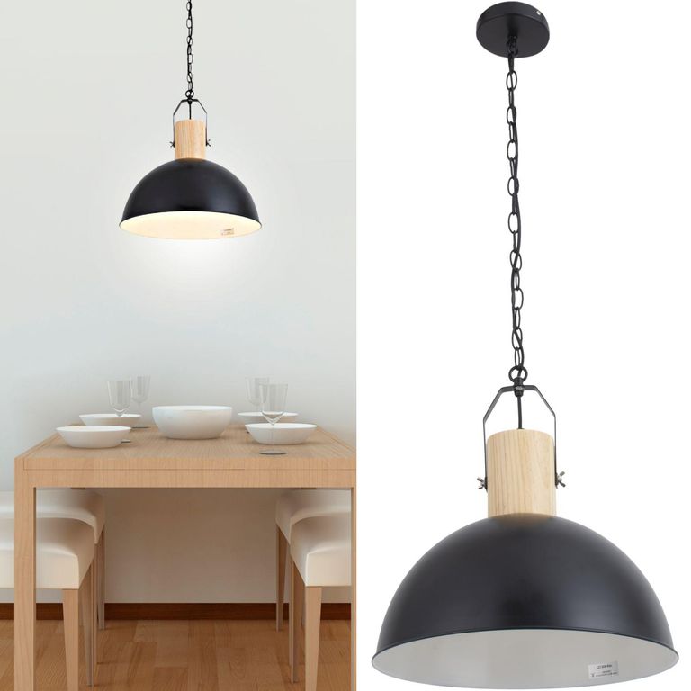 Lámpara Colgante Bissen Metal Negro