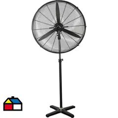 AIROLITE - Ventilador de pedestal mural industrial 26" negro
