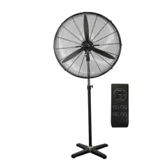AIROLITE - Ventilador de pedestal mural industrial 26" negro