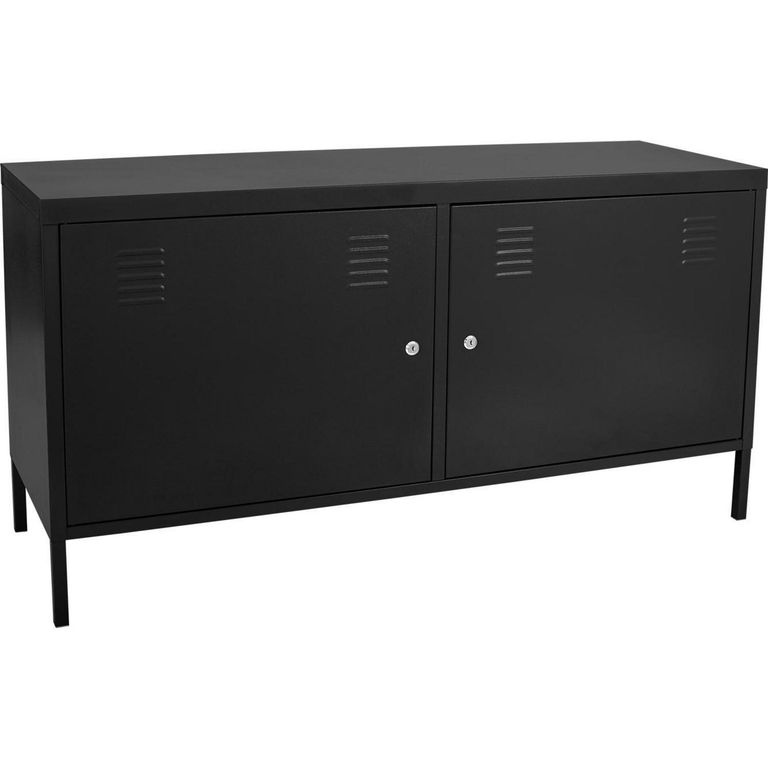 TV cabinet 119x63x40 cm Negro