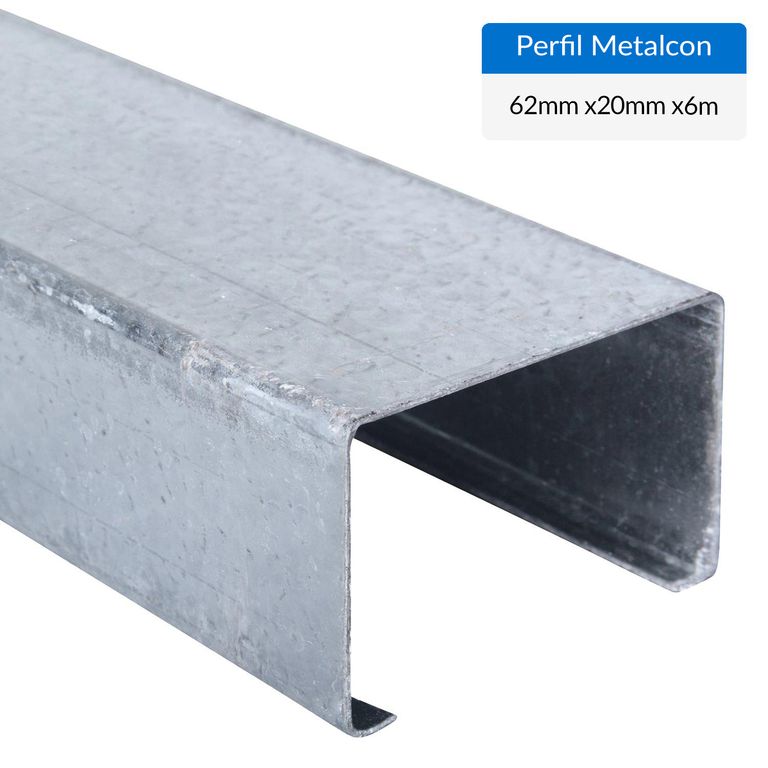 Perfil C Metalcon Estructural Metal 62x20x0.85 mm 6 m