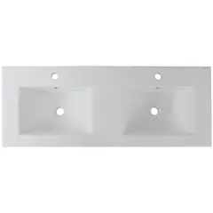 DOMSA - Cubierta Vanitorio Forma Rectangular Loza 120x19x47 cm Blanco