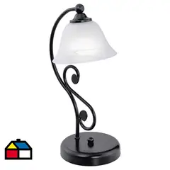 EGLO - Lámpara de mesa Murcia 1 luz 40W E14 negro