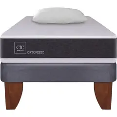 CIC - Cama Europea New Ortopedic 1 Plaza + Almohada