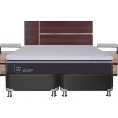 CIC - Box Spring Ortopedic Advance King + Muebles