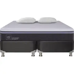 CIC - Box Spring Ortopedic Advance King + 2 Almohadas
