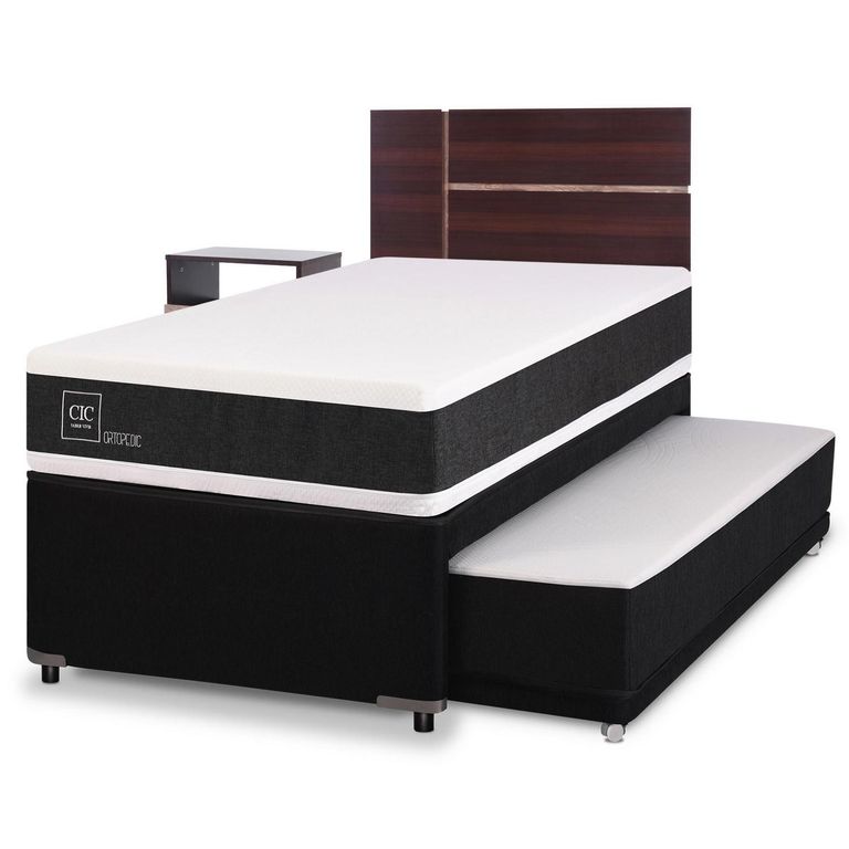 CIC Cama Nido Ortopedic 1.5 Plazas + Muebles