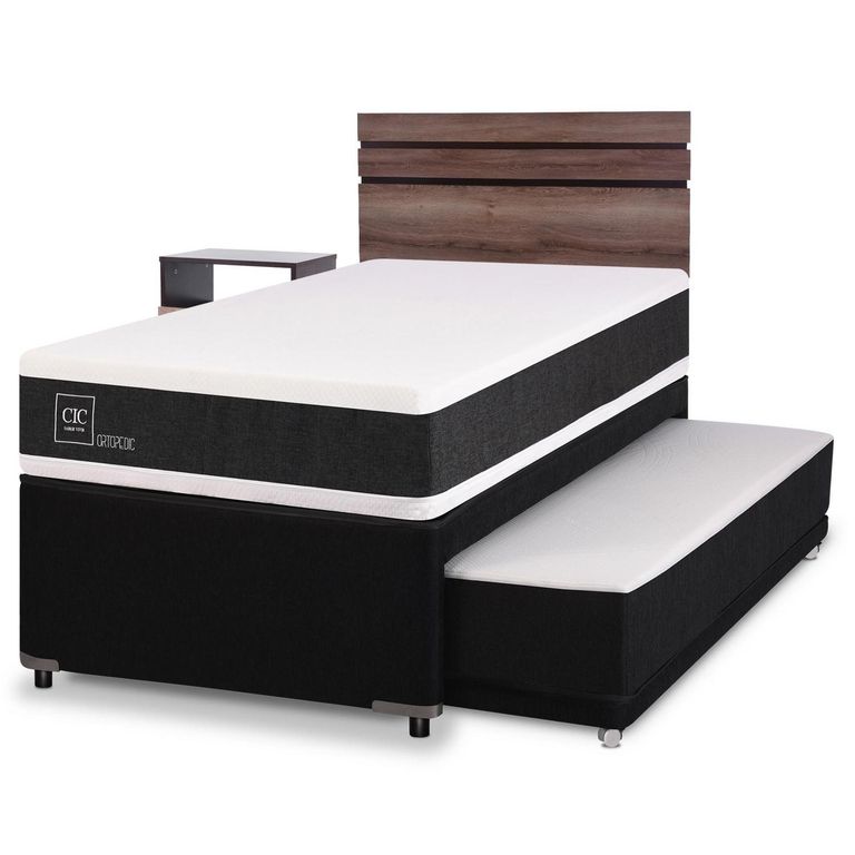CIC Cama Nido Ortopedic 1.5 Plazas + Muebles