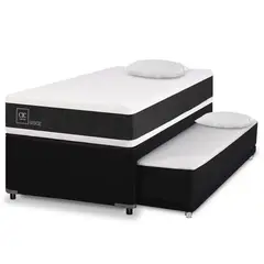 CIC - Diván Ortopedic Black 1.5 Plazas + 2 Almohadas