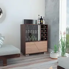 TUHOME - Bar Fraktal 78.8x94.9x40.3 cm Habano/miel