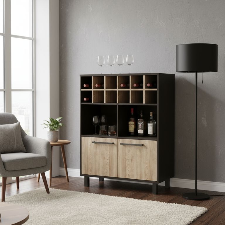 Bar Kaia 78.5x103x40.3 cm Wengue/miel