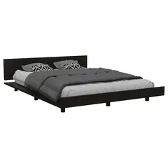 TUHOME - Cama 2 Plazas Americana Kaia Wengue/Miel