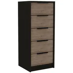 TUHOME - Cómoda 5 Cajón(es) KAIA 45x107x41.3 cm Wengue/miel