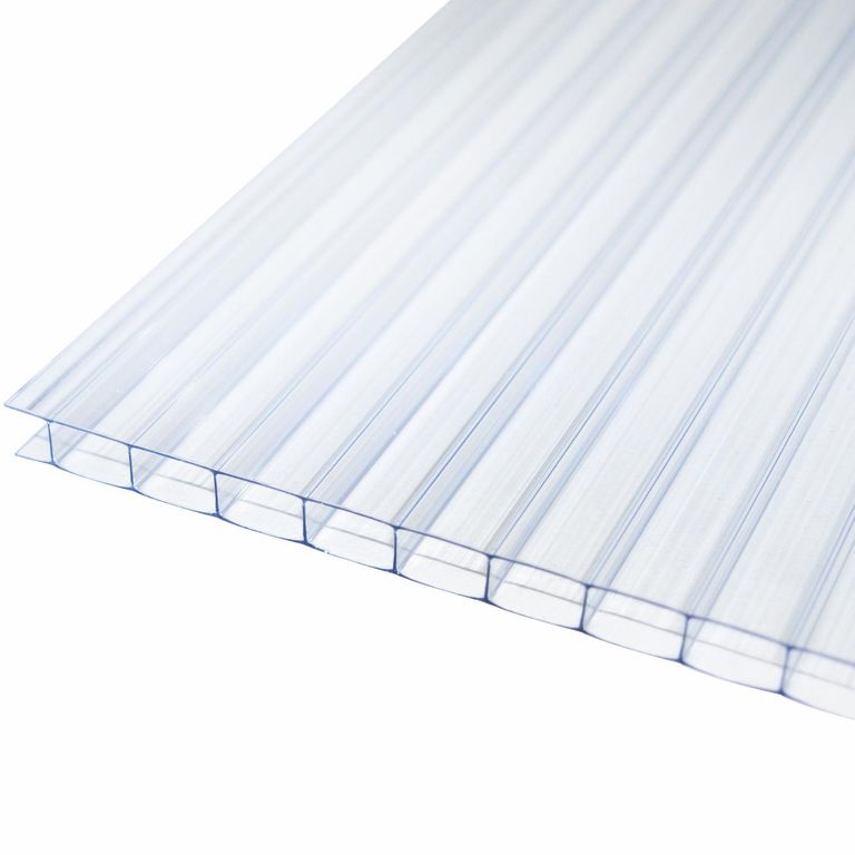Plancha Policarbonato Alveolar 8 mm 105x290 cm Transparente