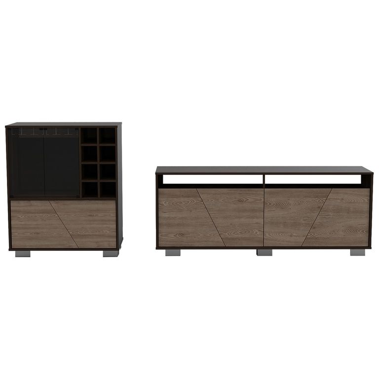 Set Rack De Tv 70" + Bar Habano/Miel