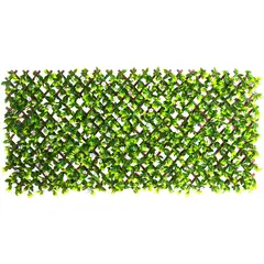 JUST HOME COLLECTION - Jardín vertical artificial cerco con flores 100x200 cm