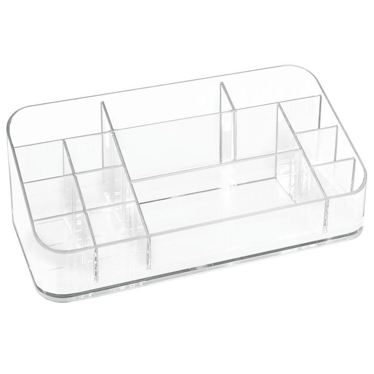 Organizador de Cosméticos 9x22x12 cm Blanco