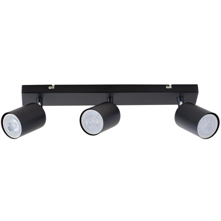 Barra Led Silo 3 Luces Metal Negro