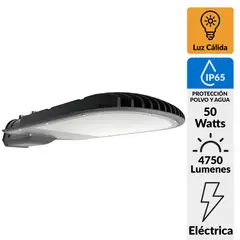 BYP - Luminaria vial para uso en recintos privados 50 W 3.000 K