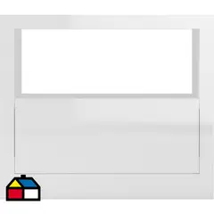 DECOCASA - Velador 1 Cajón(es) DDC00010 67x58x45 cm Blanco
