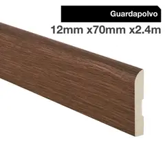 MAFORSA - Pack 4 unidades Guardapolvo MDF Merbau 70 mm 1.2x240 cm