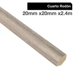 MAFORSA - Pack 4 unidades Moldura 1/4 Rodón MDF Kobe Latte 20 mm 2x240 cm
