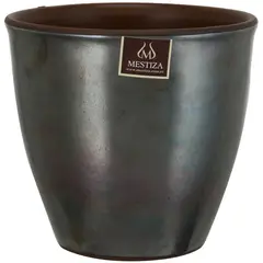 MESTIZA - Macetero Zafiro 17 cm platino