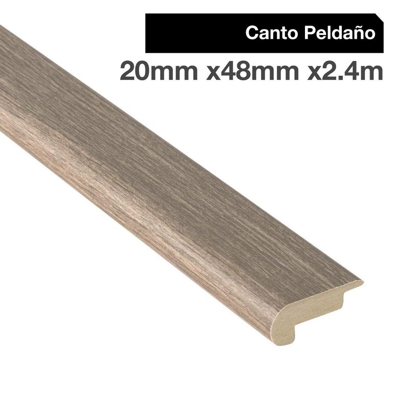 Pack 2 unidades Canto Peldaño MDF Pino Champagne 48 mm 2x240 cm