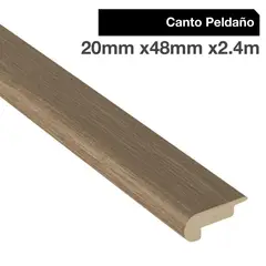 MAFORSA - Pack 2 unidades Canto Peldaño MDF Roble Biselado 48 mm 2x240 cm