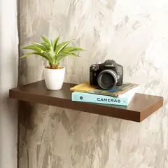 JUST HOME COLLECTION - Repisa Madera 1 Nivel(es) 25x3.8x60 cm Chocolate