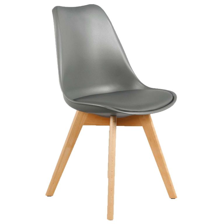 Silla Tulipán Gris 82x42x56 cm