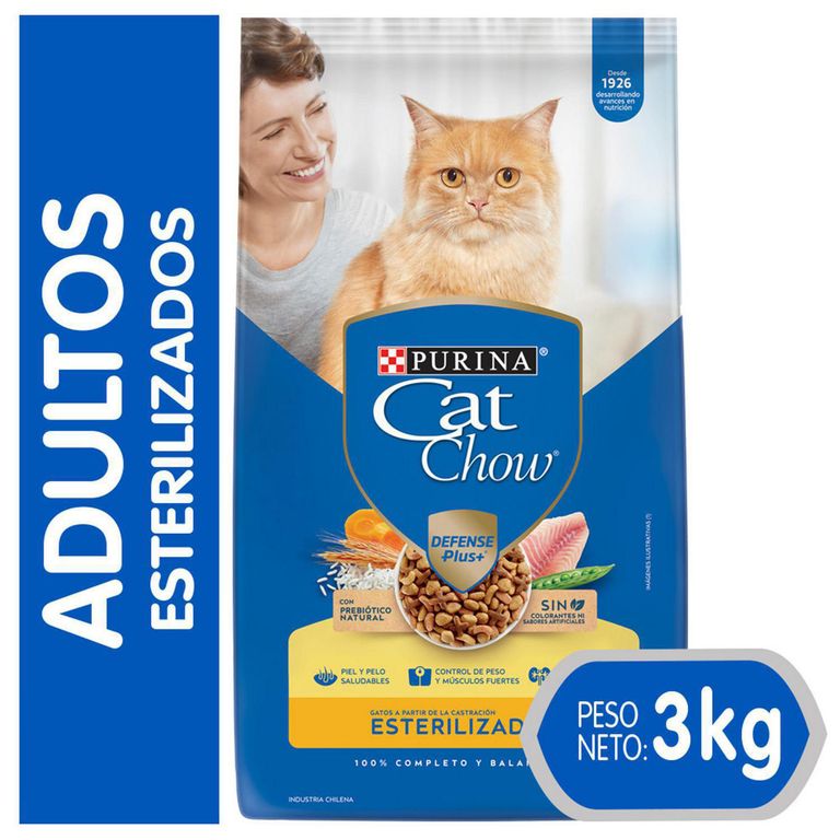 Alimento Esterilizado para Gato Adulto Carne 3 kg
