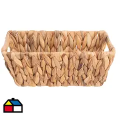 DECO EXPRESS - Cesto Maite de Jacinto de Agua 25x10x15 cm Café