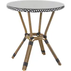 JUST HOME COLLECTION - Redonda Aluminio 70x74x70 cm Blanco/Negro