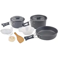 KLIMBER - Set de Cocina y Utensilios para Camping 4 Personas Metal 11 Pieza(s)