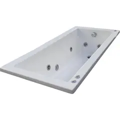 NORGLAS - Tina 180cm x 80cm hidromasaje Cube 7 jets derecha