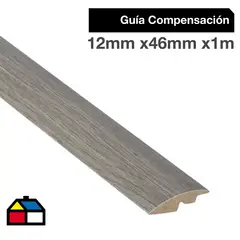 MAFORSA - Pack 2 unidades Guía de Compensación MDF Ceniza Atenas 46 mm 1.2x100 cm